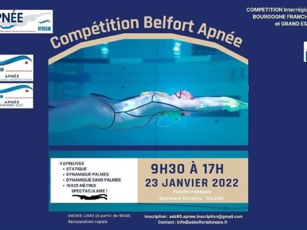Compétition inter-régionale d&rsquo;apnée de&nbsp;Belfort